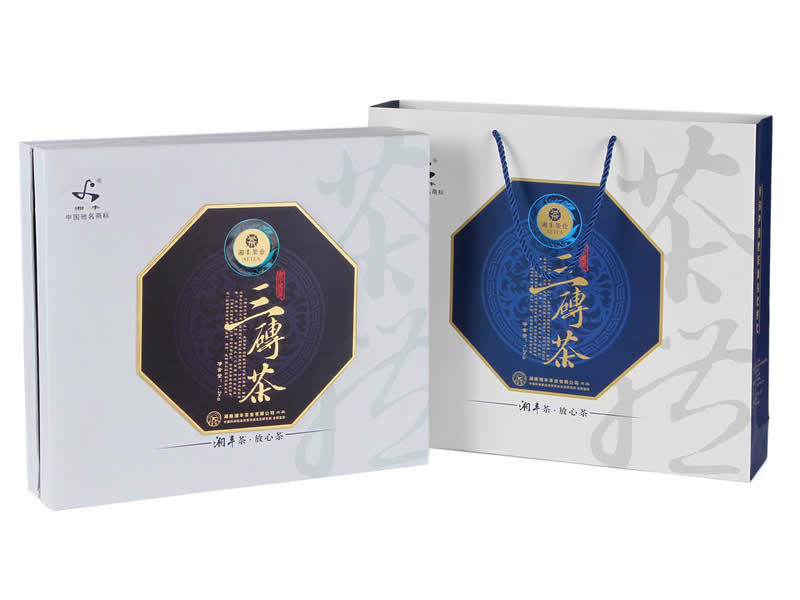 三砖茶礼盒1.2kg(湘丰2012)1