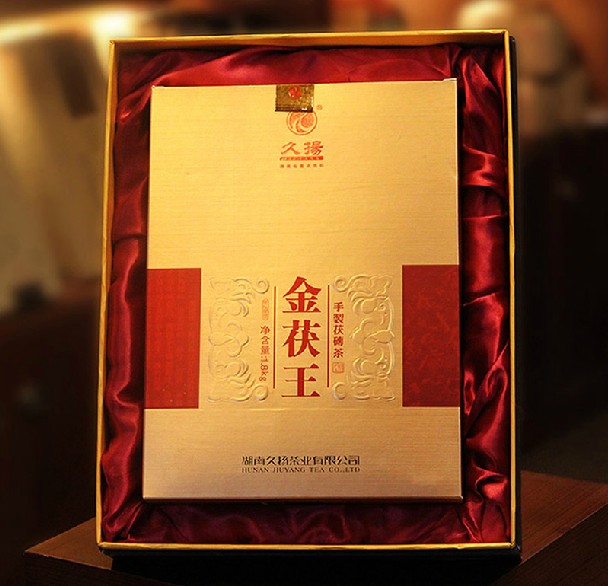 金茯王礼盒(久扬2012) 手制金花茯砖茶限量版 顶级茯茶