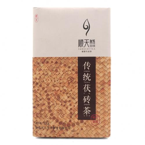 传统茯砖茶1kg(顺天然2016)